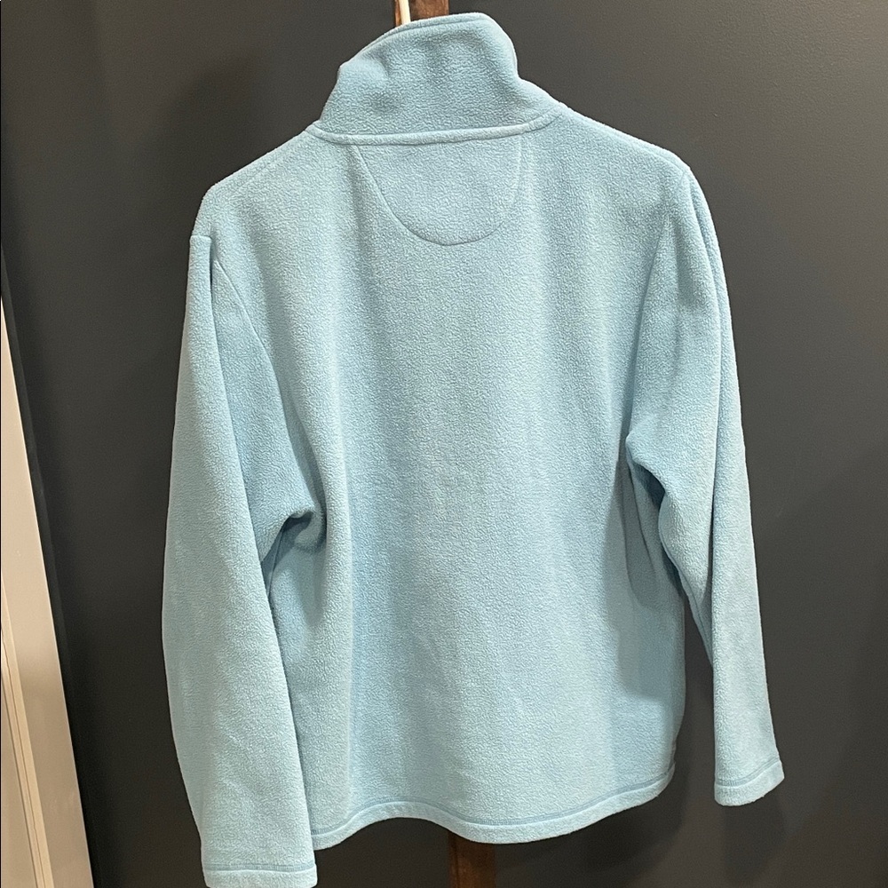 Women's Light Blue Fleece Jacket - Picture 2 of 5